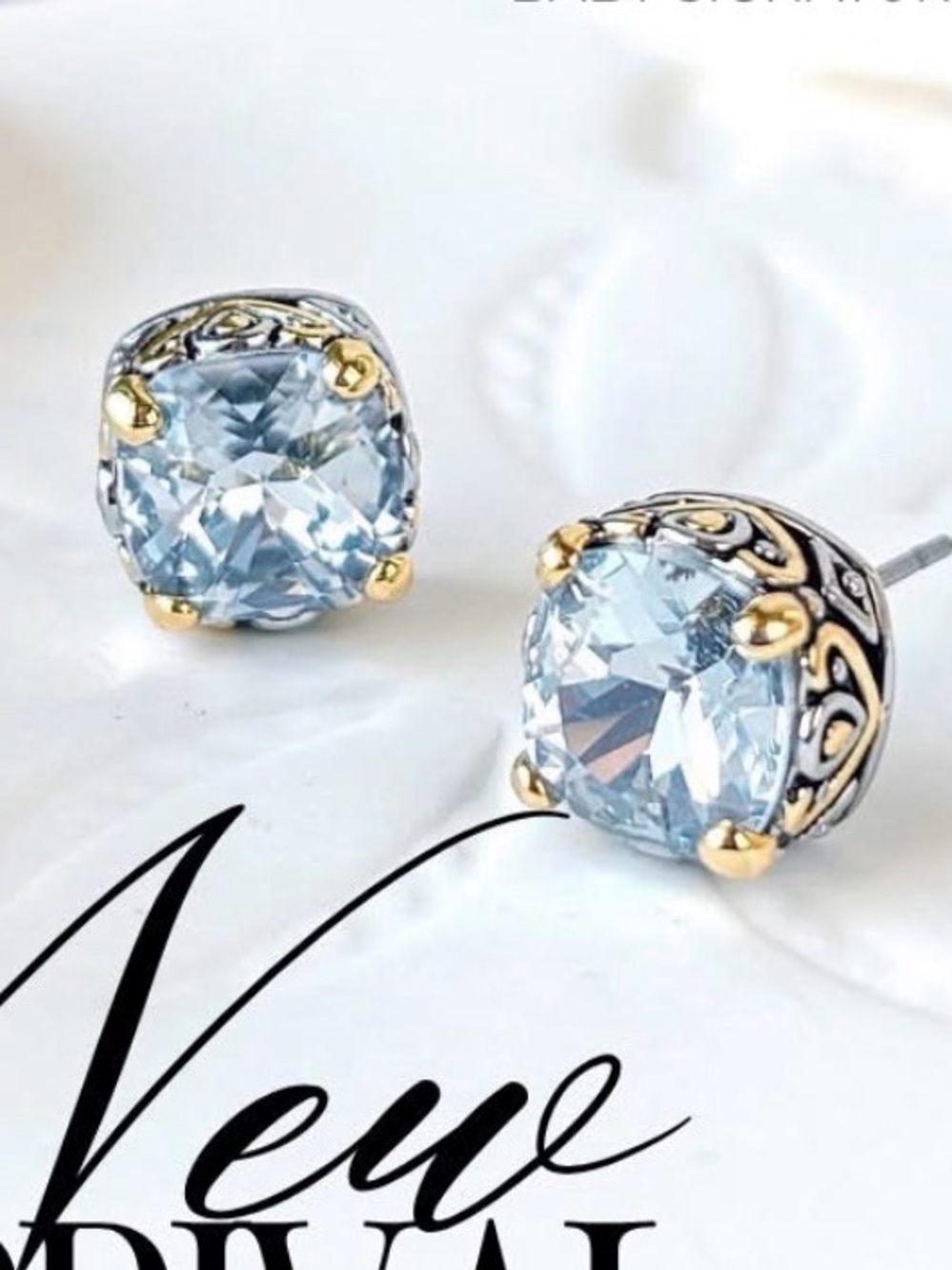 Blue Mist - Baby Signature Earrings by Park Lane - Picture 2 of 7